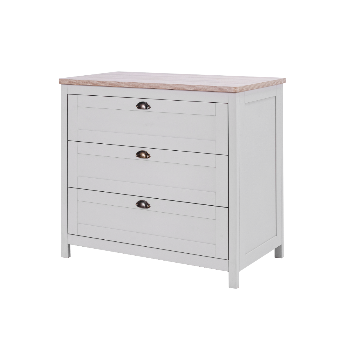 Tutti Bambini Verona Chest Changer - Dove Grey & Oak