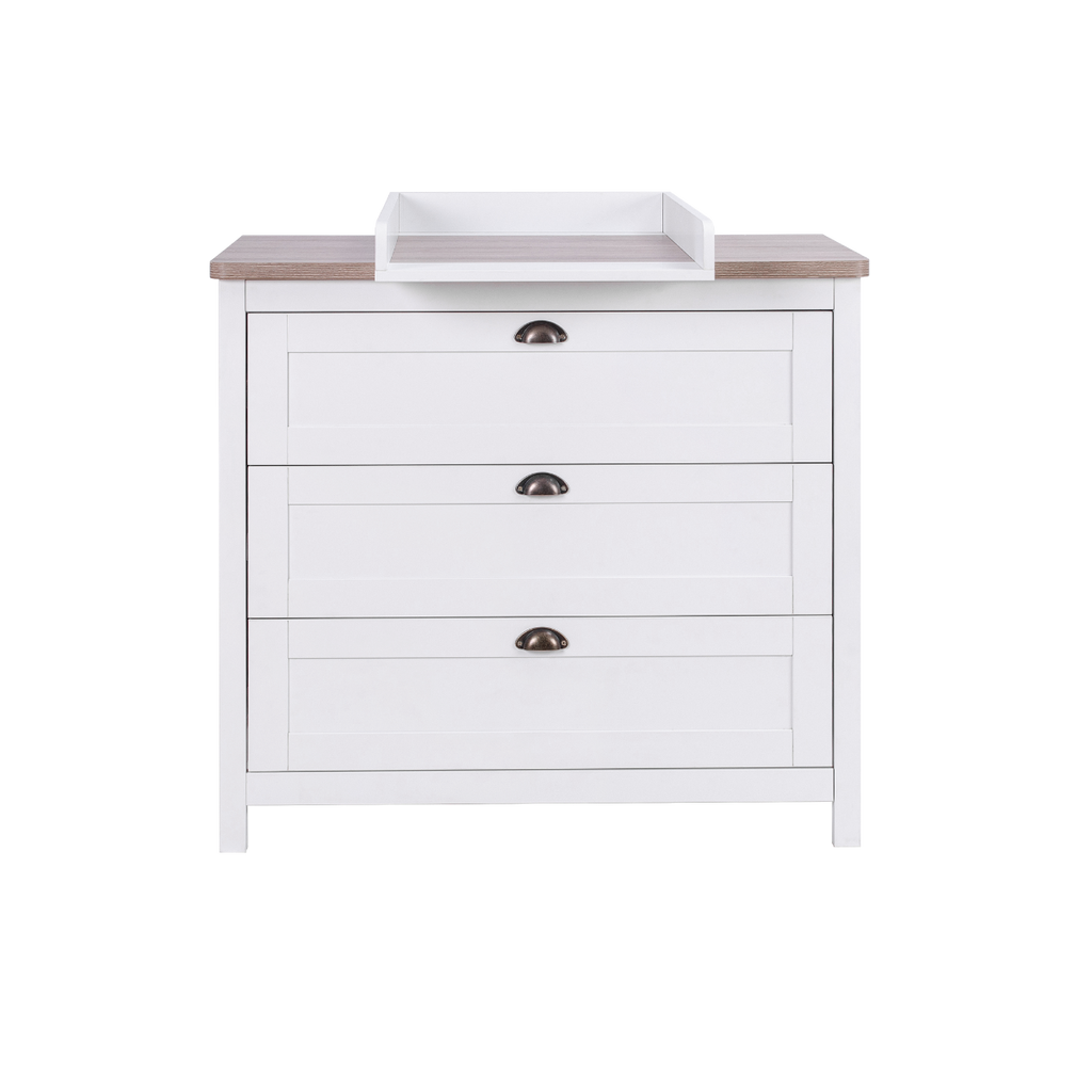 Tutti Bambini Verona 3 Piece Room Set - White & Oak