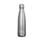 egg water bottle brushed steel