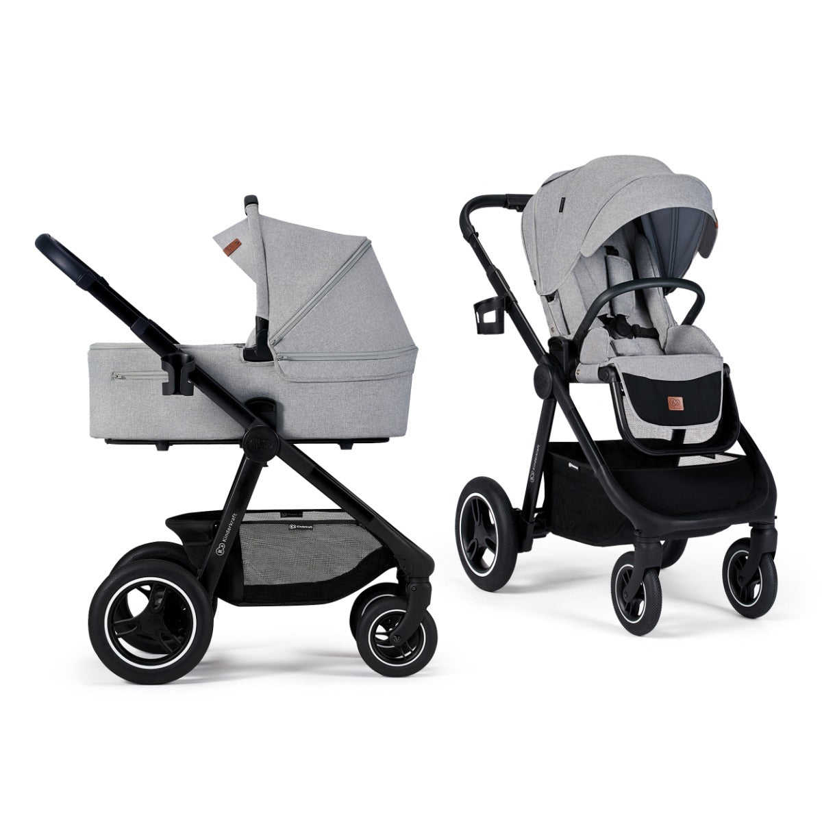 Kinderkraft Everyday 2 in 1 Pushchair Light Grey