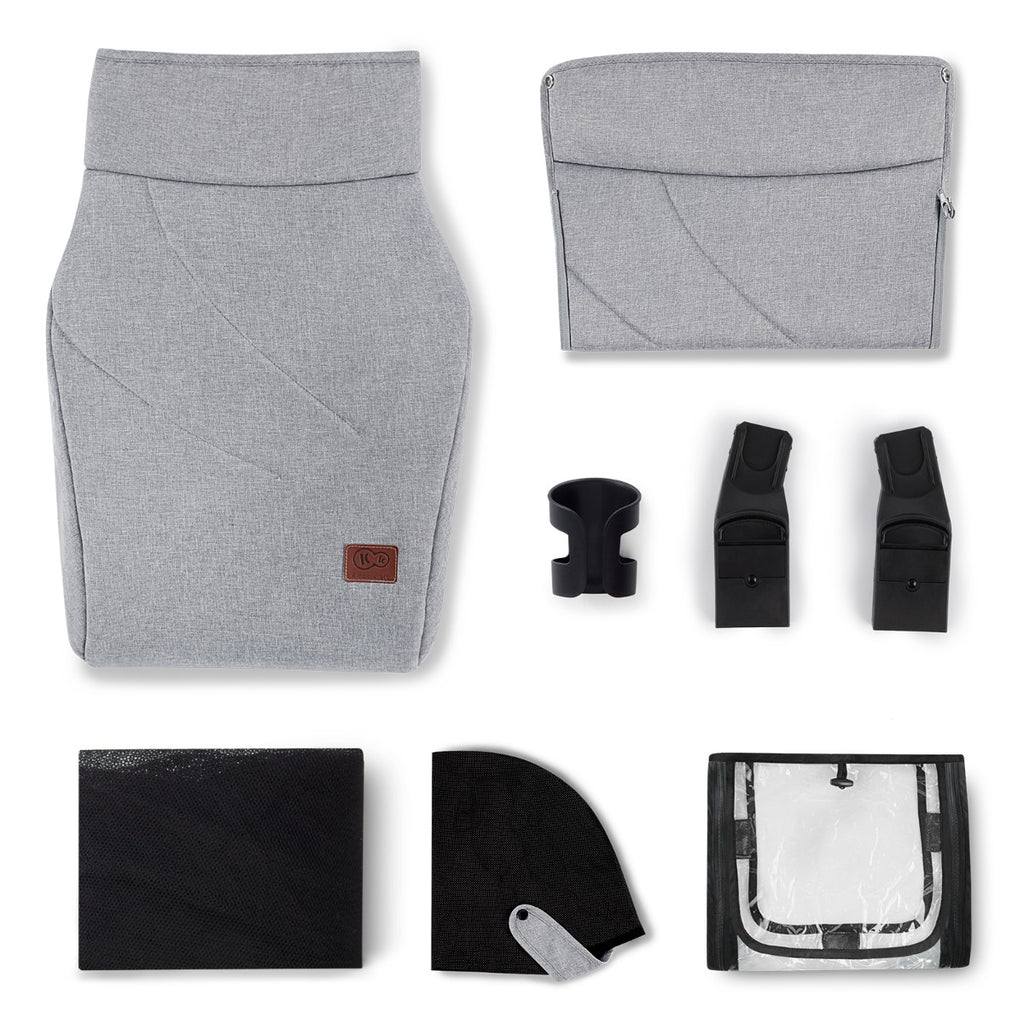 Kinderkraft Everyday 2 in 1 Pushchair Light Grey