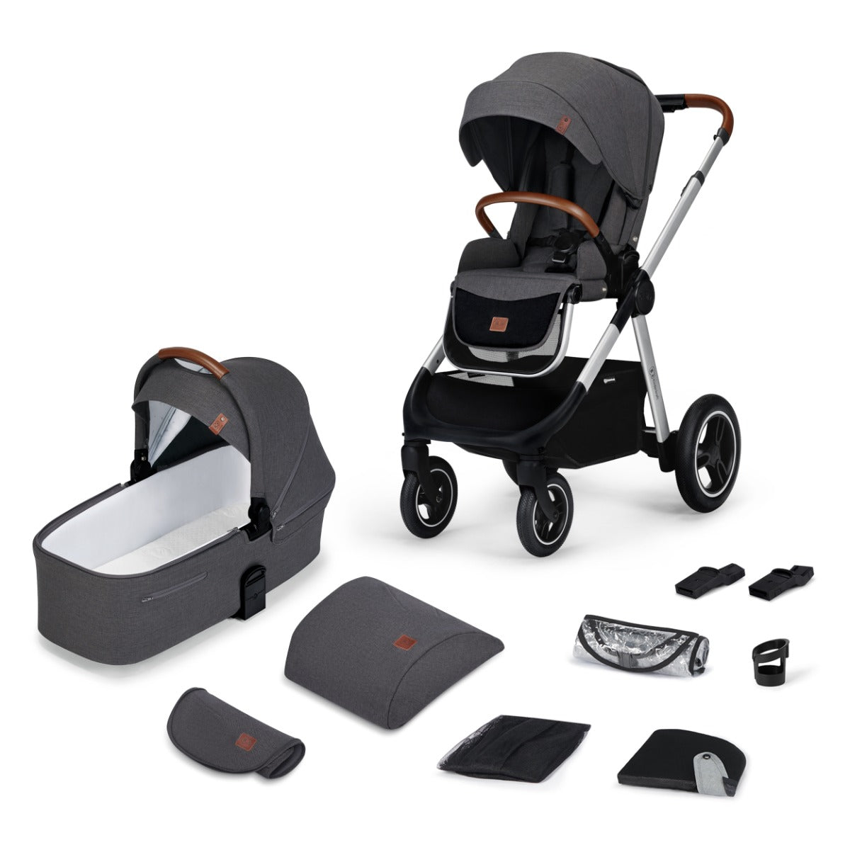 Kinderkraft Everyday 2 in 1 Pushchair Dark Grey