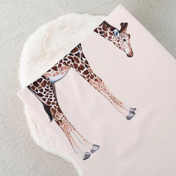 The Gilded Bird Giraffe Wedge Changing Mat