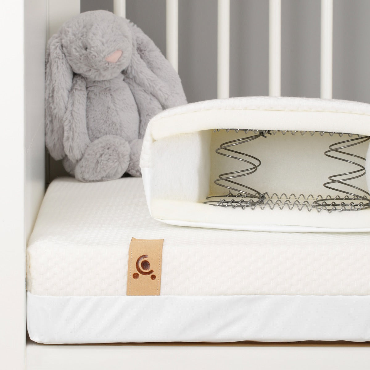 CuddleCo Harmony Hypo-Allergenic Bamboo Sprung Cot Mattress 120 x 60cm