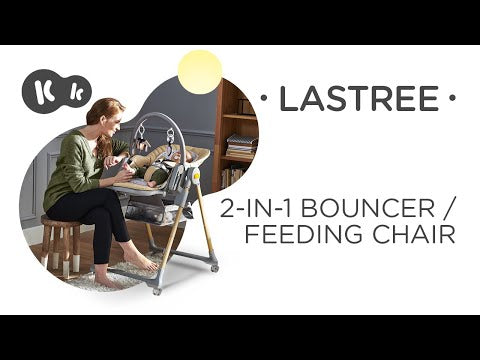 Kinderkraft LASTREE 2-in-1 Multipurpose Highchair Grey