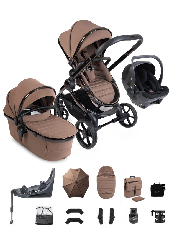 iCandy Peach 8 Editions Complete Bundle with Cocoon 360 Car Seat & Base
