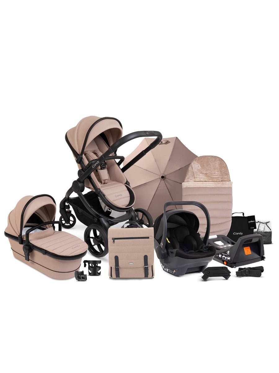 iCandy Peach 7 Complete Car Seat Bundle - Cookie 