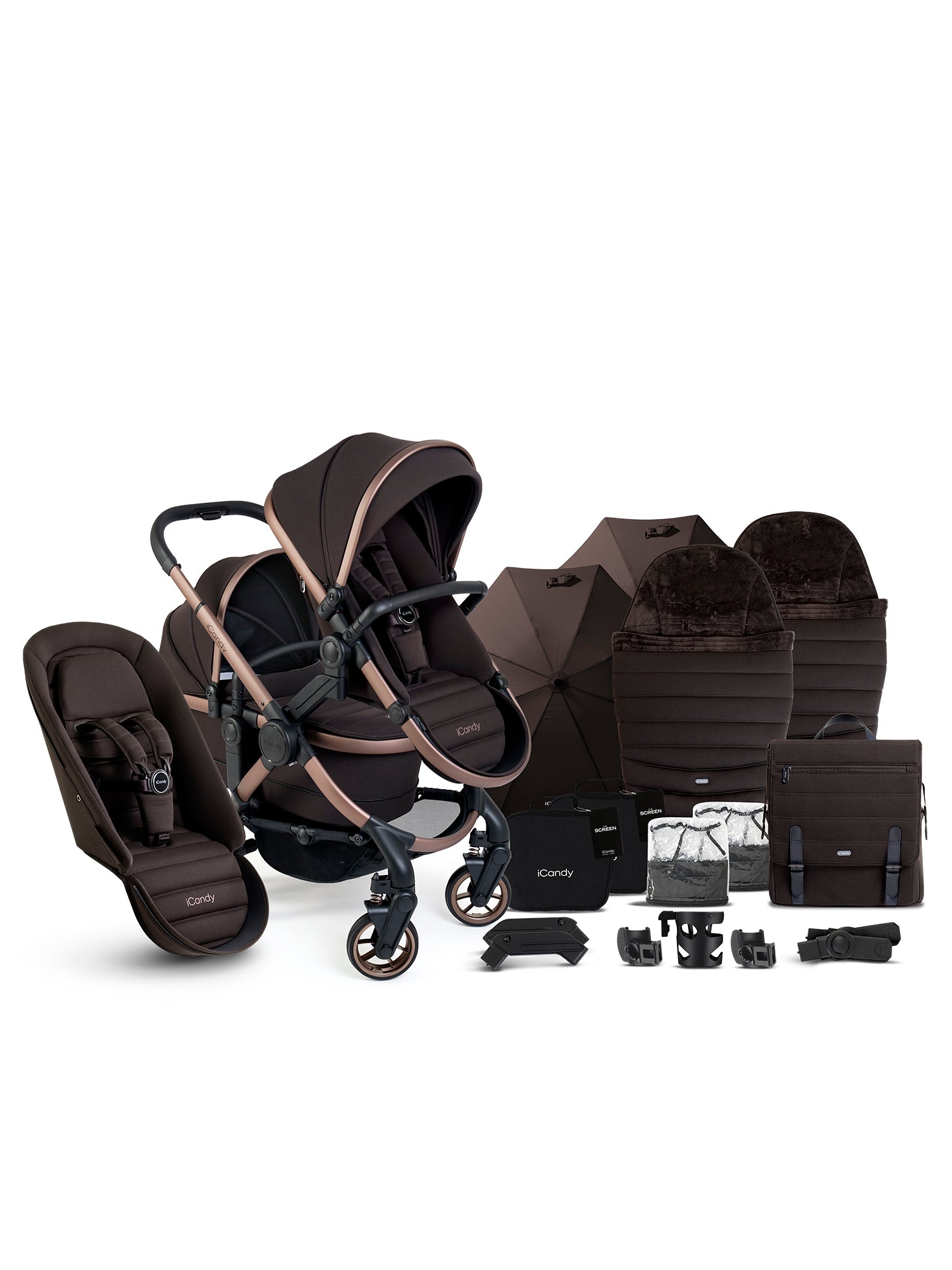 iCandy Peach 7 Double Complete Bundle - Pecan