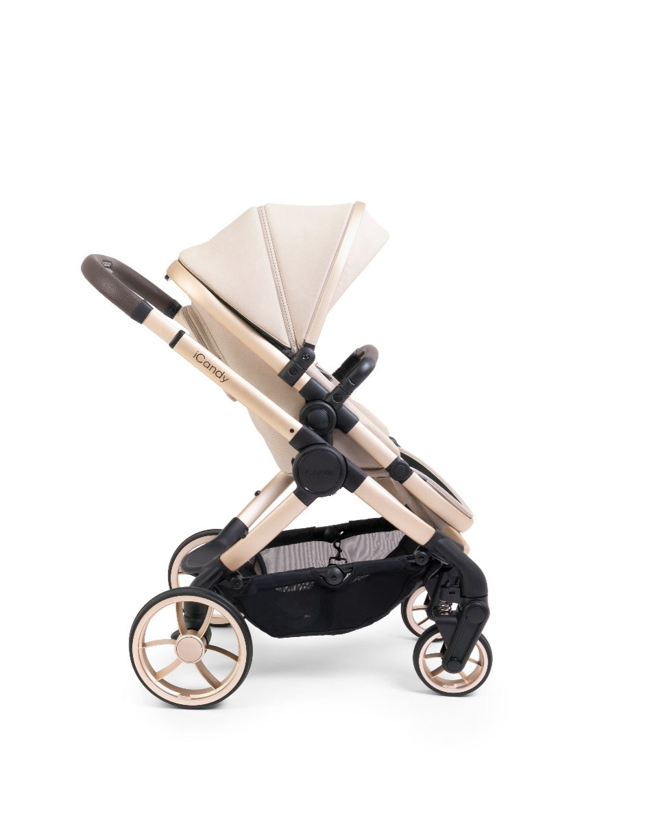 Icandy Peach 7 Pushchair & Carrycot Complete Bundle - Biscotti