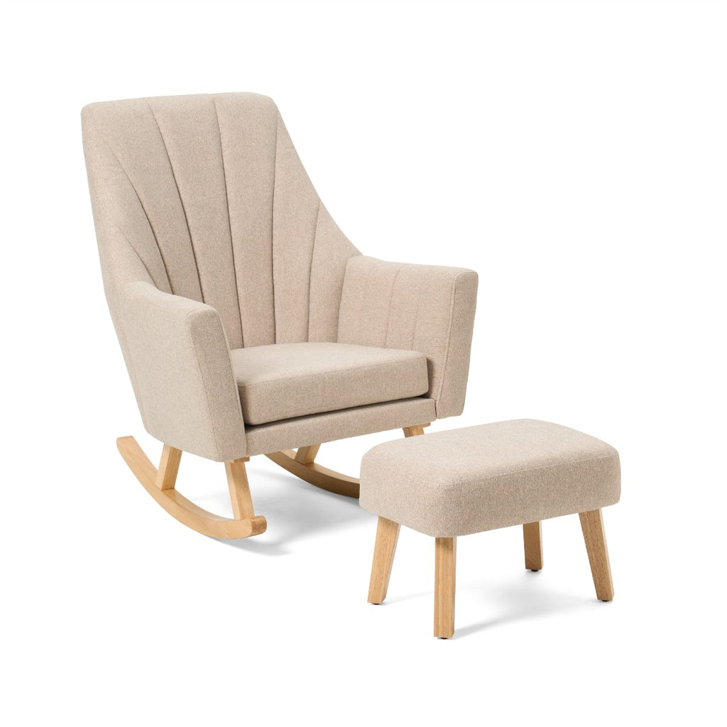 Tutti Bambini Jonah Rocking Chair & Footstool - Stone