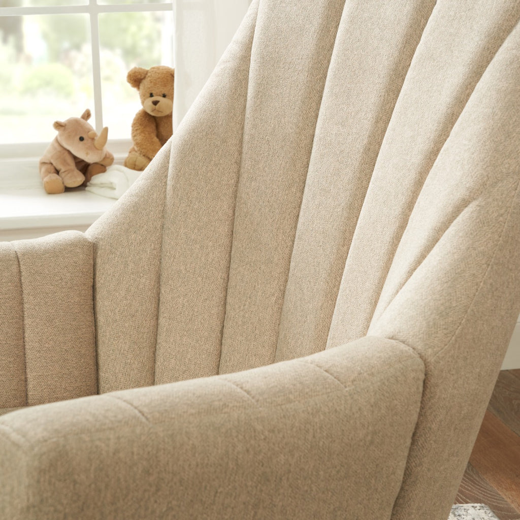 Tutti Bambini Jonah Rocking Chair & Footstool - Stone