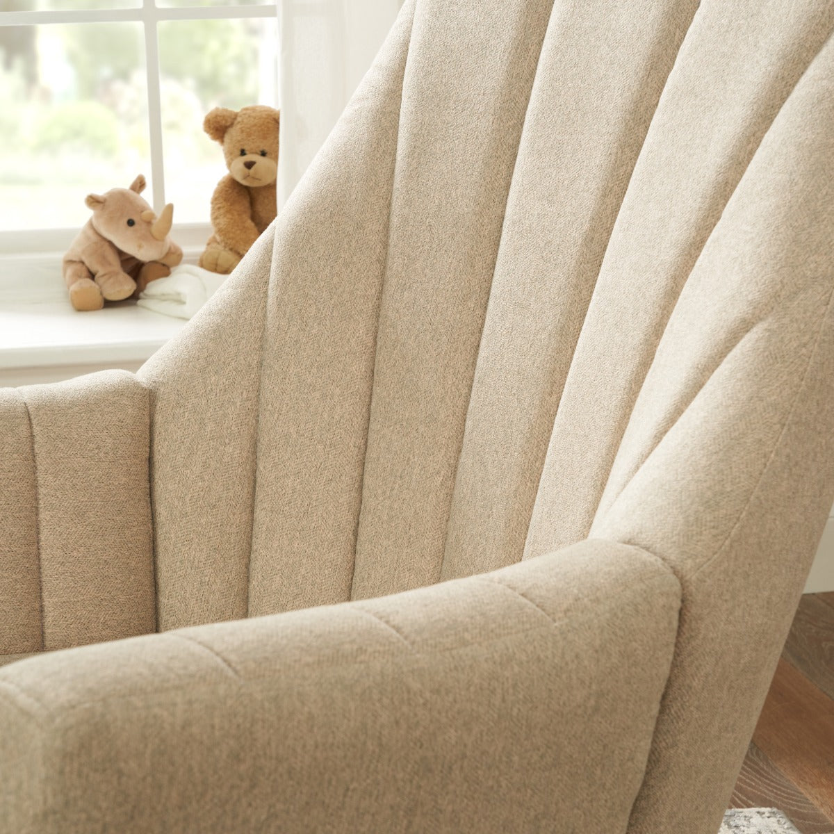 Tutti Bambini Jonah Rocking Chair & Footstool - Stone