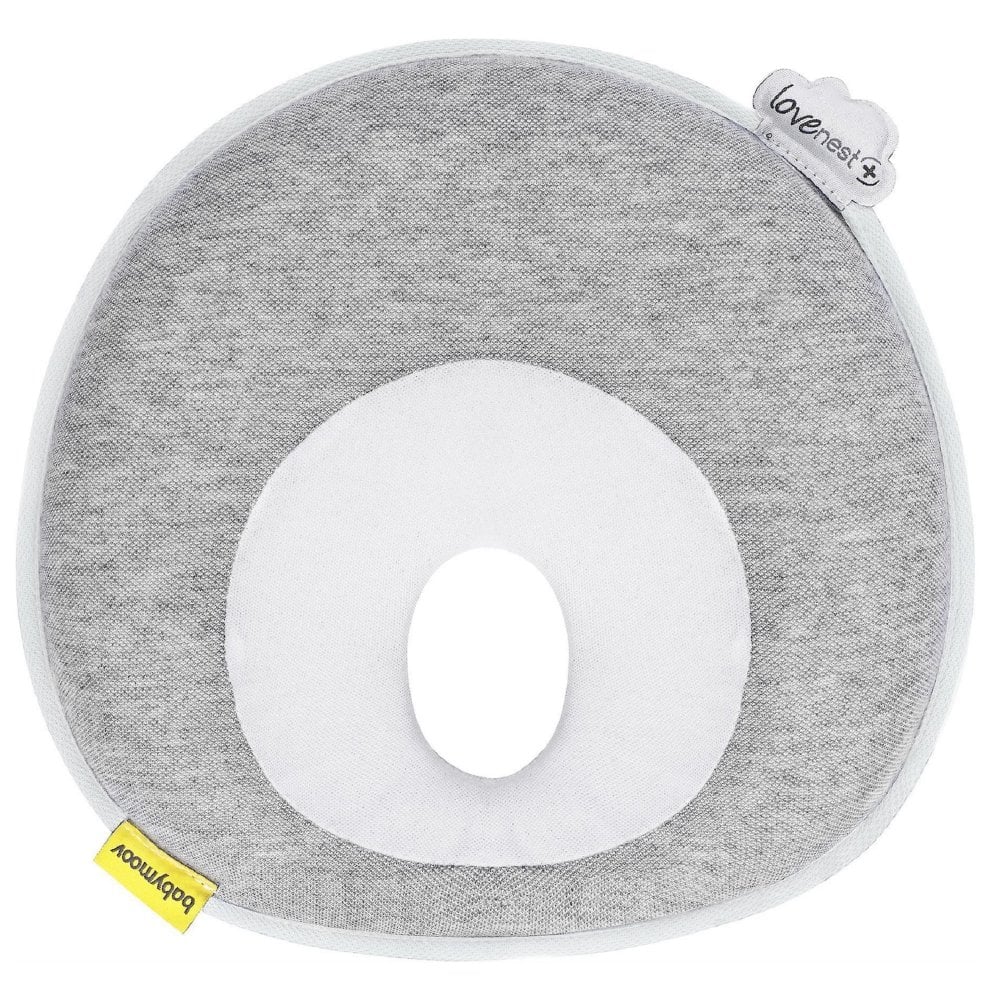 Babymoov Lovenest + Flat head Baby Pillow - Smokey