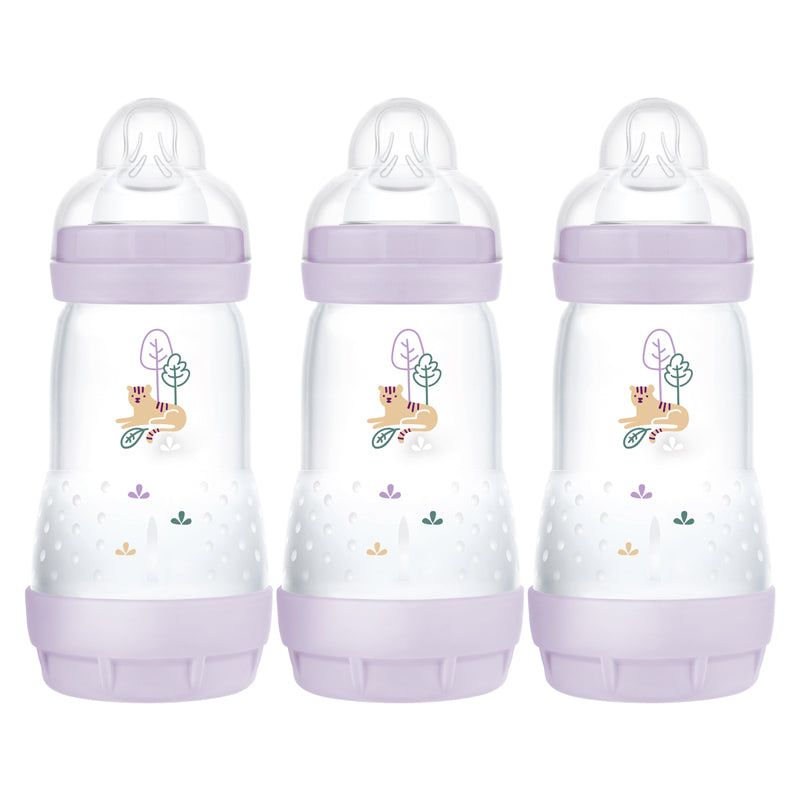 MAM Self Sterilising Anti-Colic Bottle 260ml Pack of 3