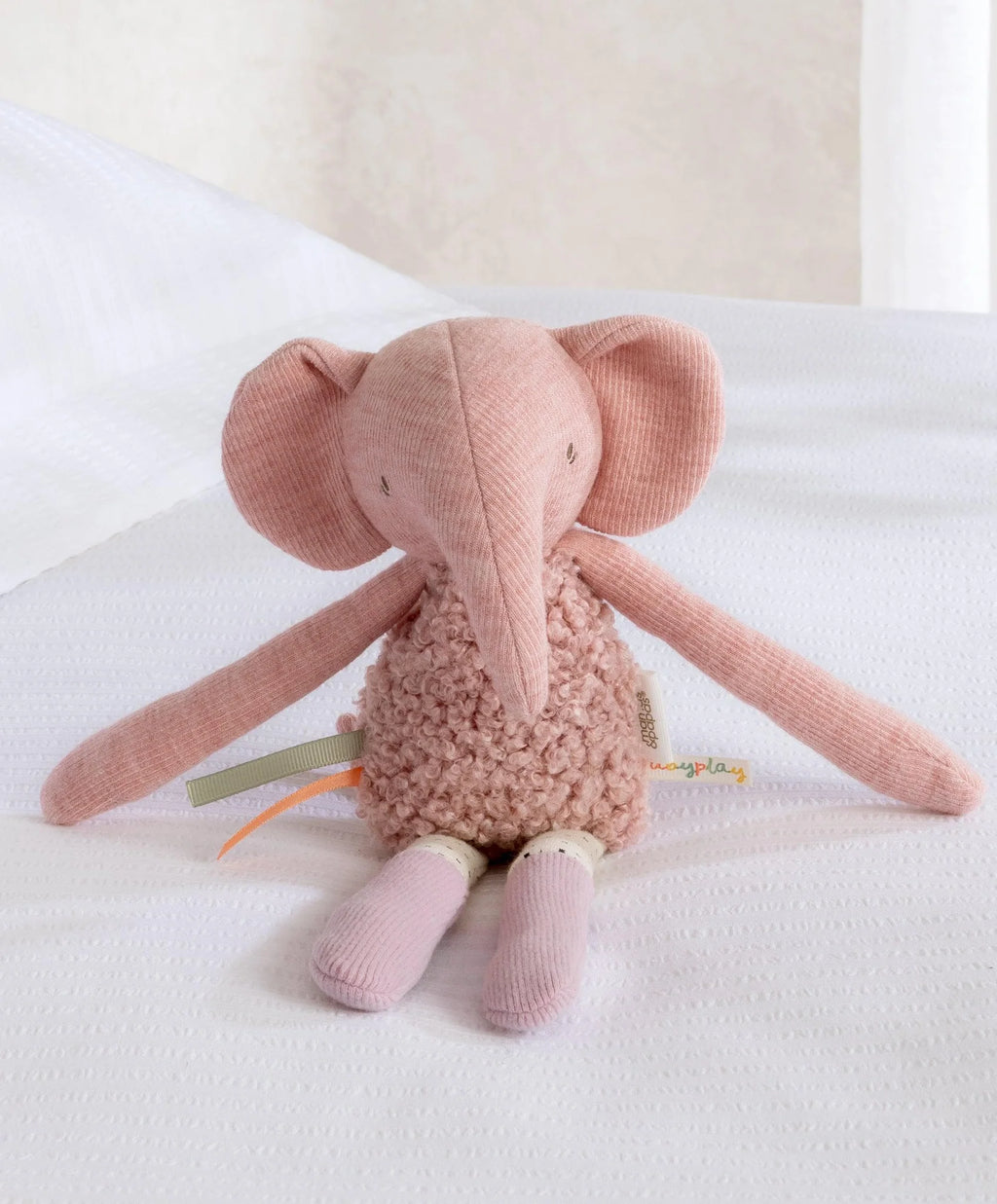 Mama and Papas Babyplay Activity Toy Beanie - Edie Elephant