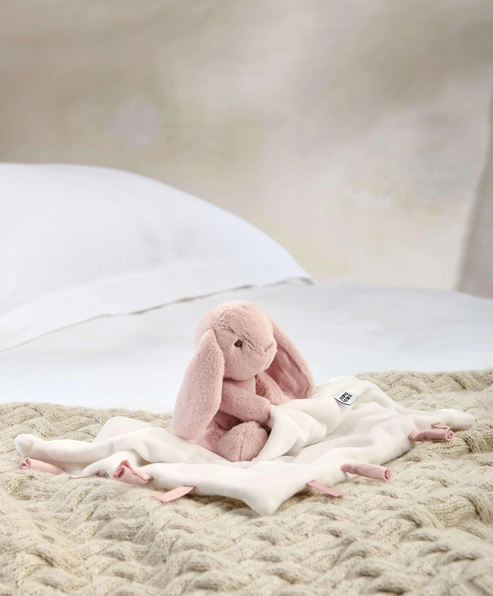 Mama and Papas Pink Bunny Comforter