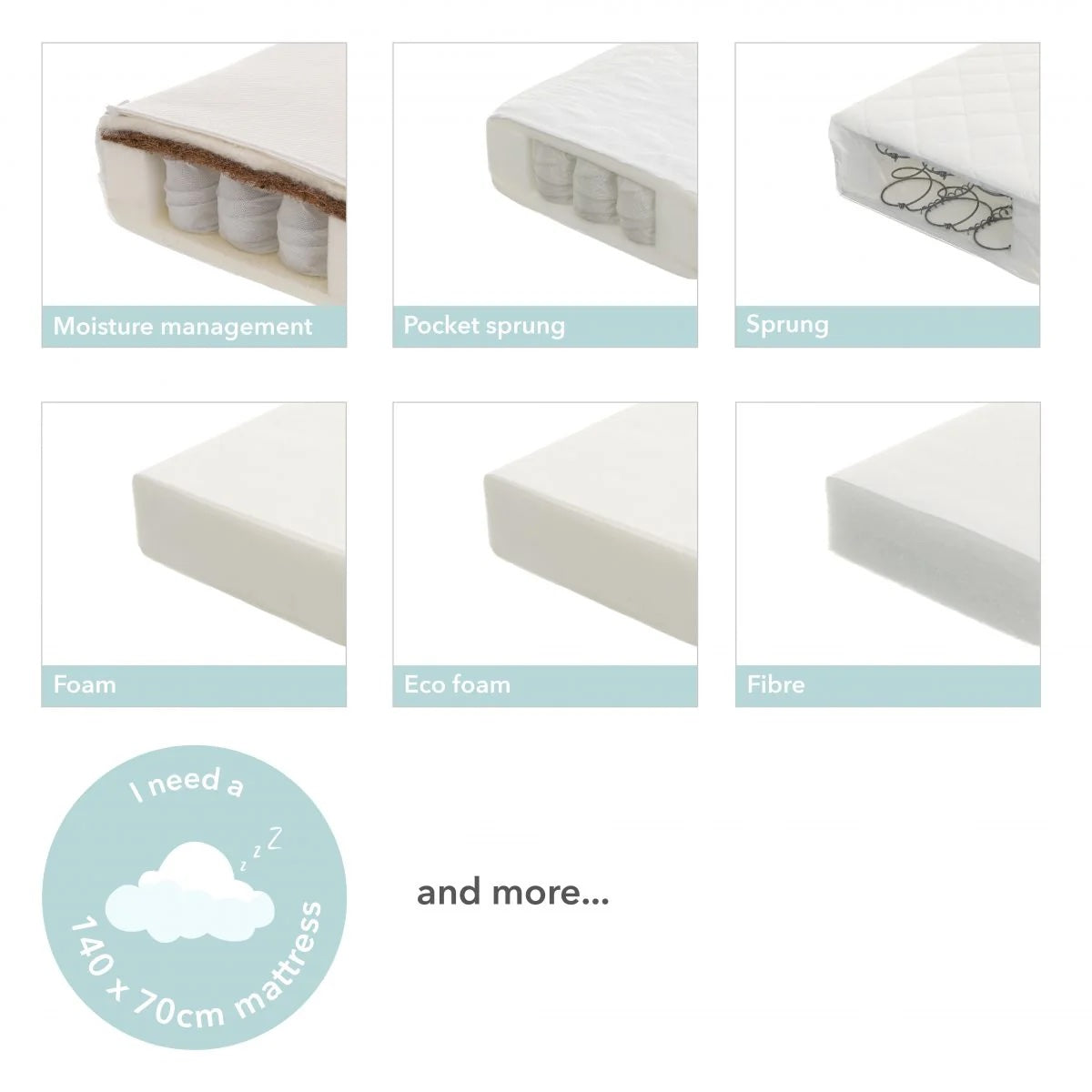 Obaby Maya 3 Piece room Set - Nordic White