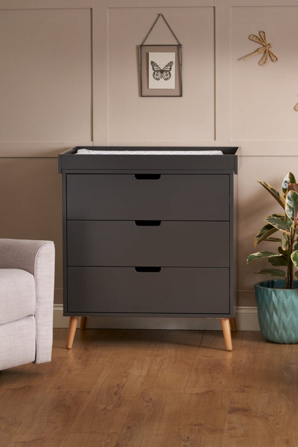 Obaby Maya 2 Piece Room Set - Slate With Natural