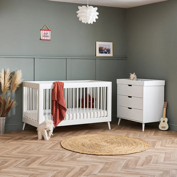 Obaby Maya 2 Piece room Set - Nordic White