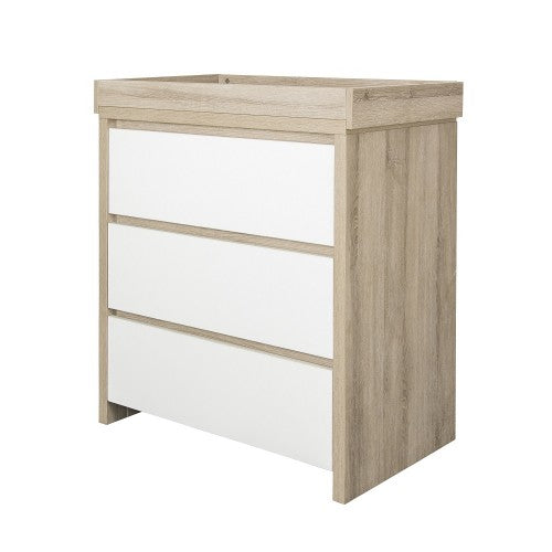Tutti Bambini Modena Changing Unit - White and Classic Oak