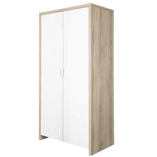 Tutti Bambini Modena Wardrobe - White and Classic Oak
