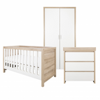 Tutti Bambini Modena 3 Piece Room Set - Oak / White