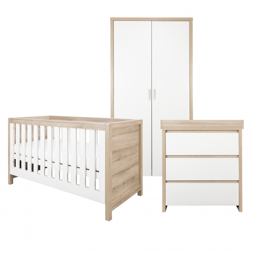 Tutti Bambini Modena 3 Piece Room Set - Oak / White