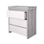 Tutti Bambini Modena Changing Unit - Grey Ash/White