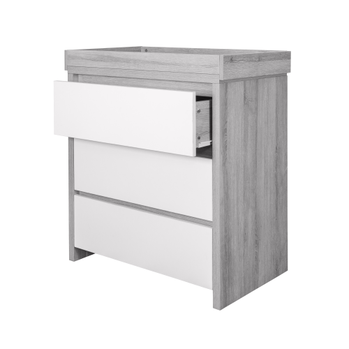 Tutti Bambini Modena Changing Unit - Grey Ash/White