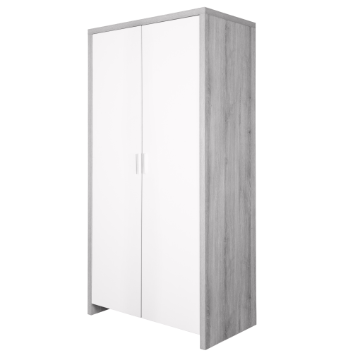Tutti Bambini Modena Wardrobe - Grey Ash/White