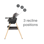 Tutti Bambini Nova Evolutionary Highchair - Grey/Oak