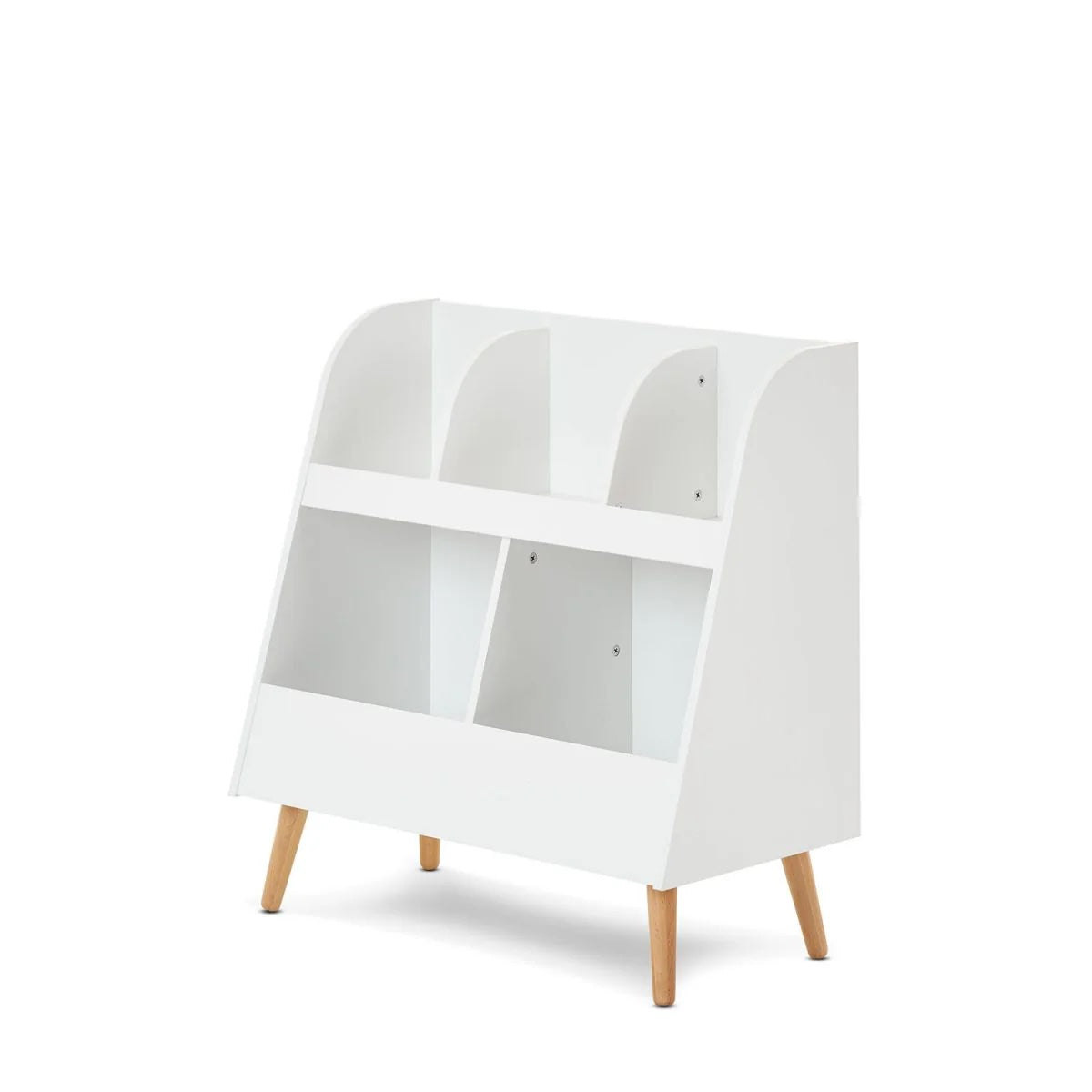 Obaby Maya Bookcase/Toy Storage - White With Natural
