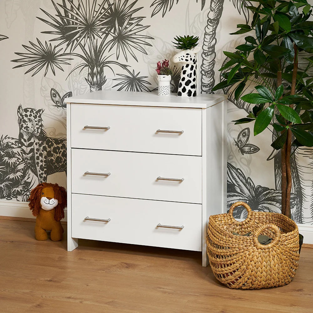 Obaby Nika 3 Piece Room Set -  White Wash