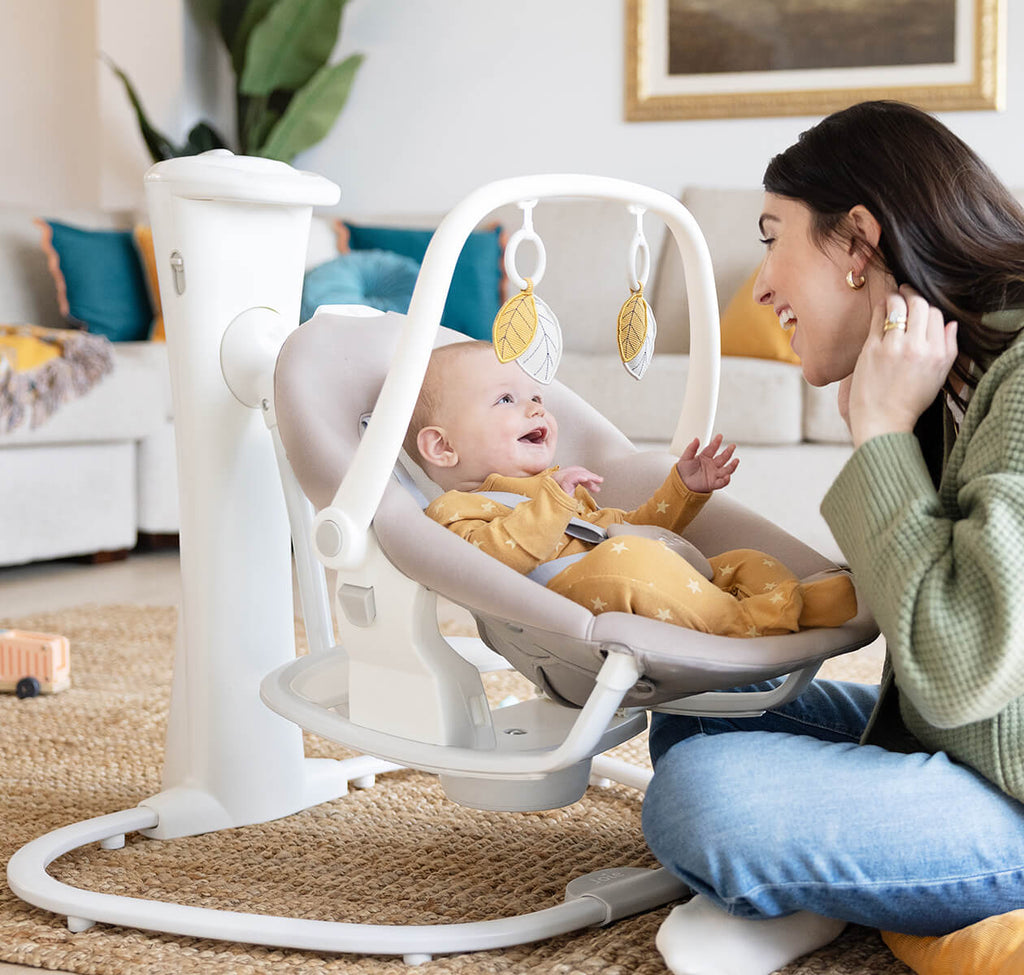 Joie Whimsy Wind up 2in1 Swing & Rocker - Almond