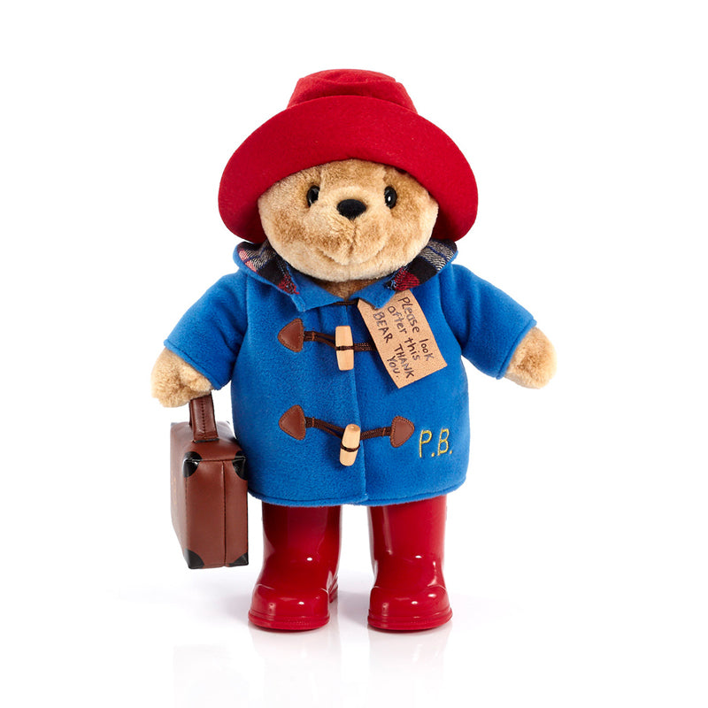 Large Classic Paddington Bear with Boots & Suitcase - 34cm