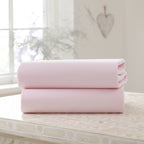 Clair de Lune 2 Pack Fitted Cotton Cot Bed Sheets - Pink
