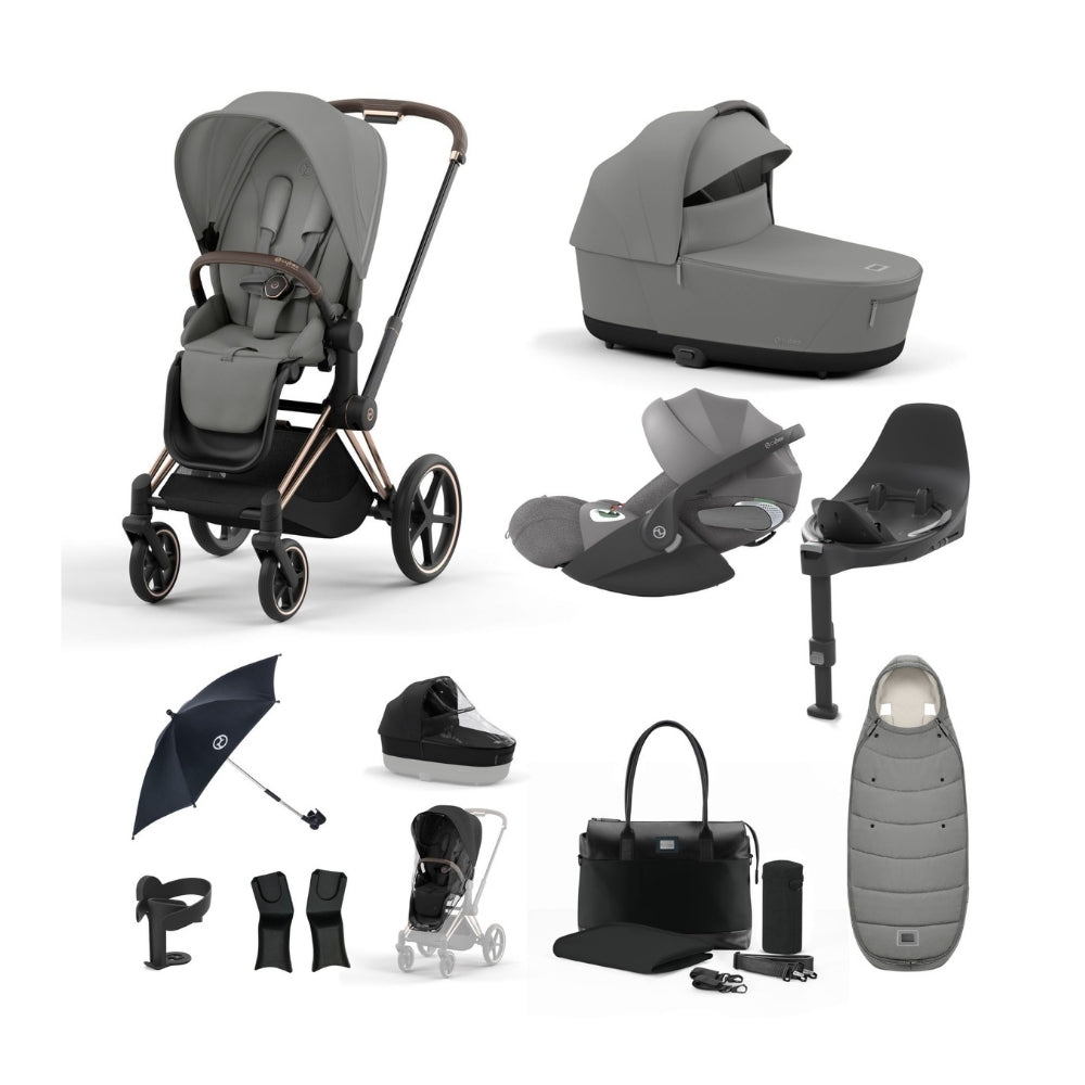 CYBEX Priam 12 Piece Bundle - Mirage Grey