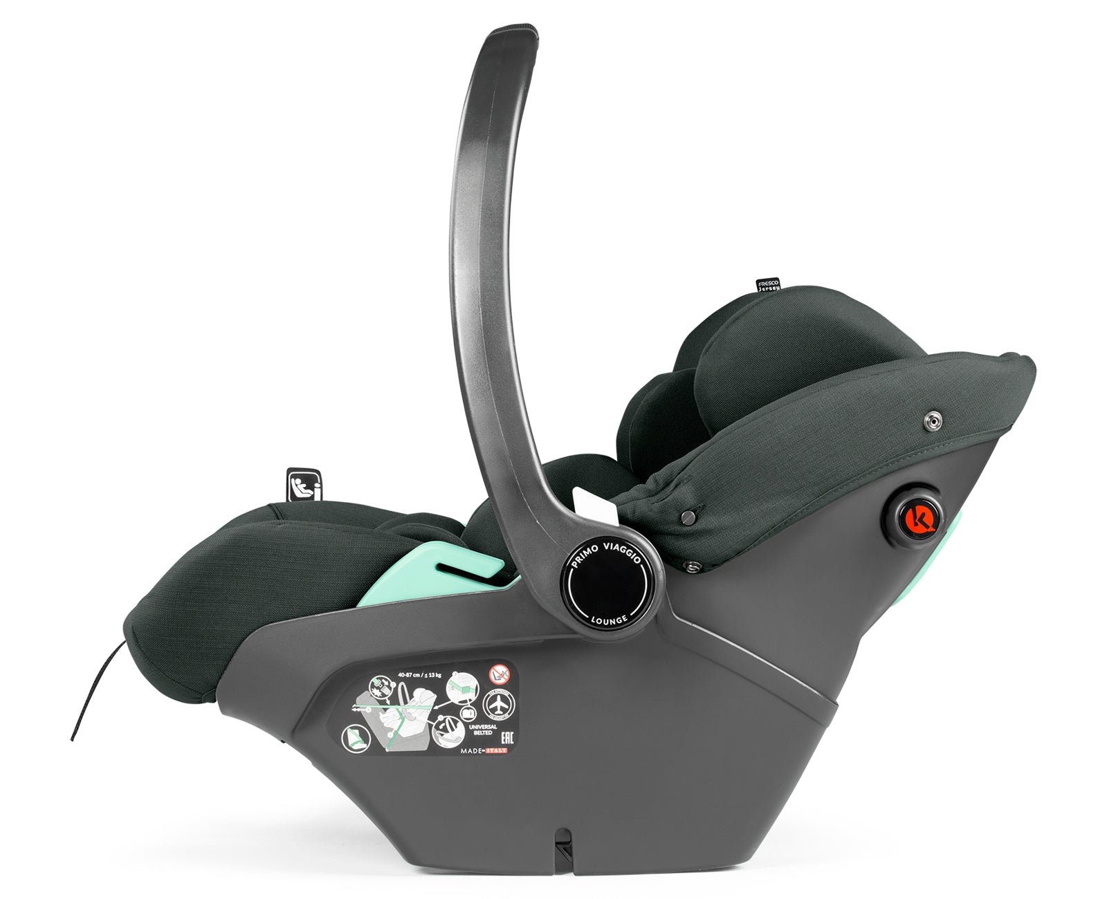 Peg Perego City Loop Chassis, Seat Unit, Bassinet & Primo Viaggio Lounge Travel Bundle - Metal