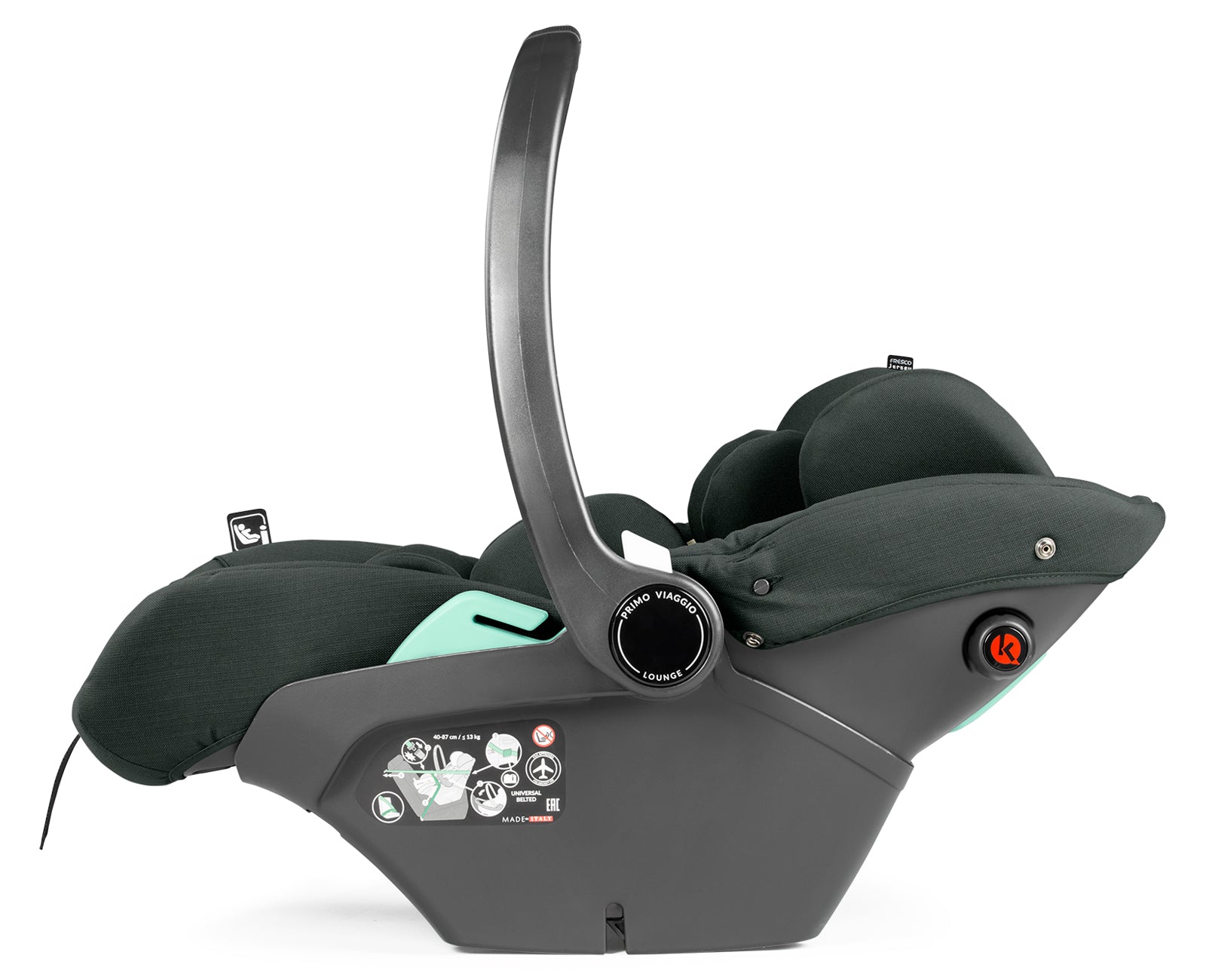 Peg Perego City Loop Chassis, Seat Unit, Bassinet & Primo Viaggio Lounge Travel Bundle - Metal