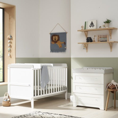 Tutti Bambini Rio 2pc Room Set - White/Dove Grey