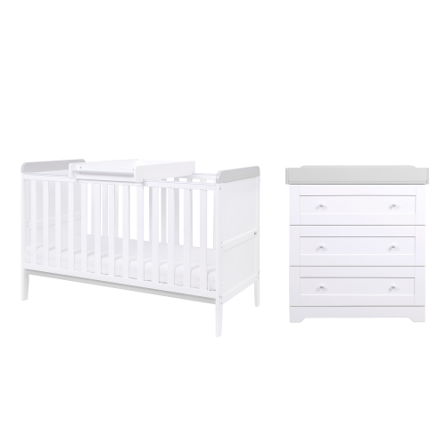 Tutti Bambini Rio 2pc Room Set - White/Dove Grey