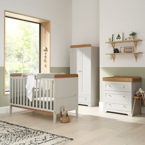 Tutti Bambini Rio 3pc Room Set - Dove Grey/Oak