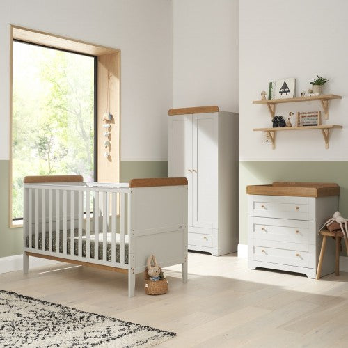 Tutti Bambini Rio 3pc Room Set - Dove Grey/Oak