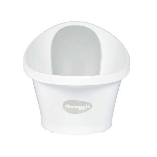 shnuggle baby bath with plug - White and Grey
