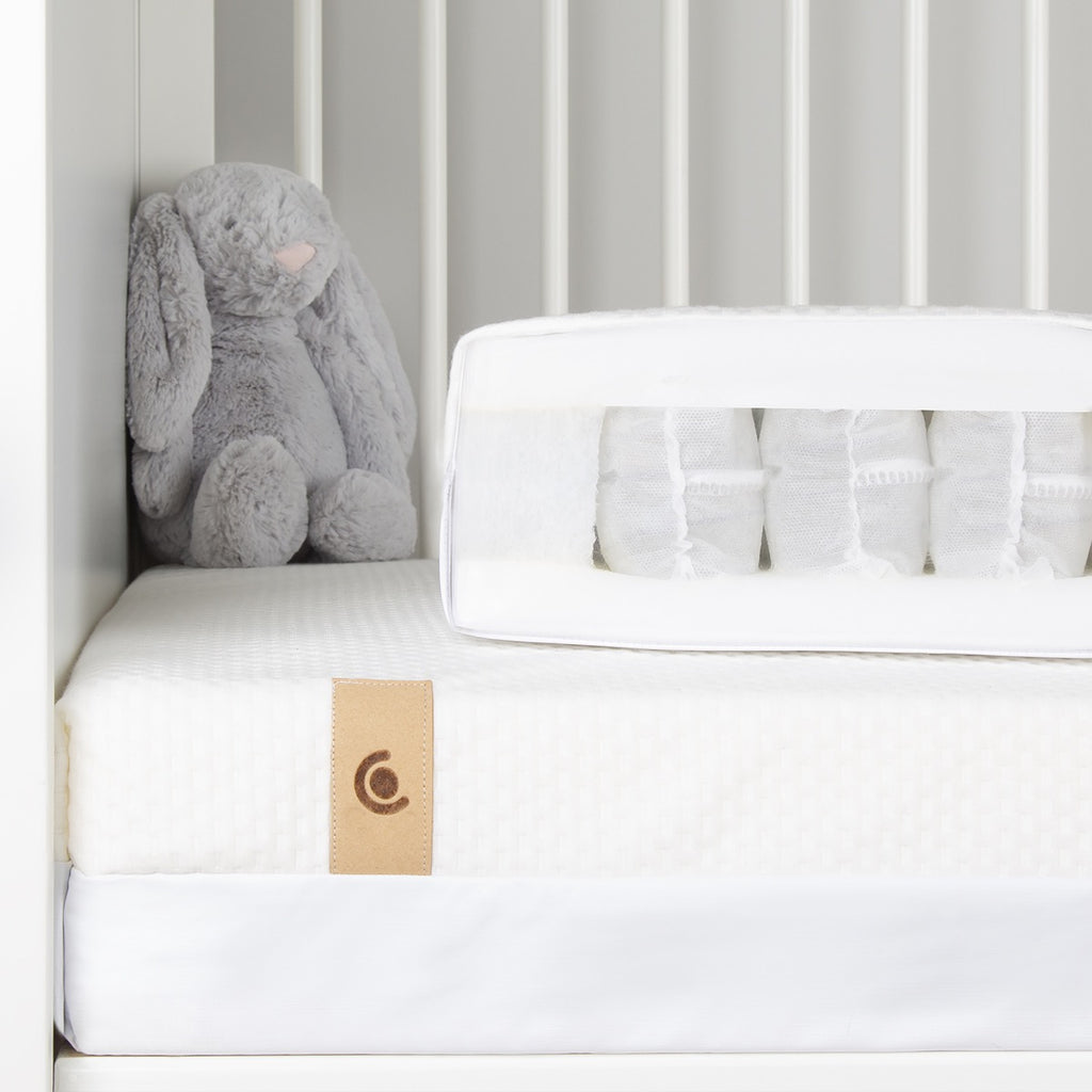 CuddleCo Signature Hypo Allergenic Bamboo Pocket Sprung Cot Mattress 120 x 60cm