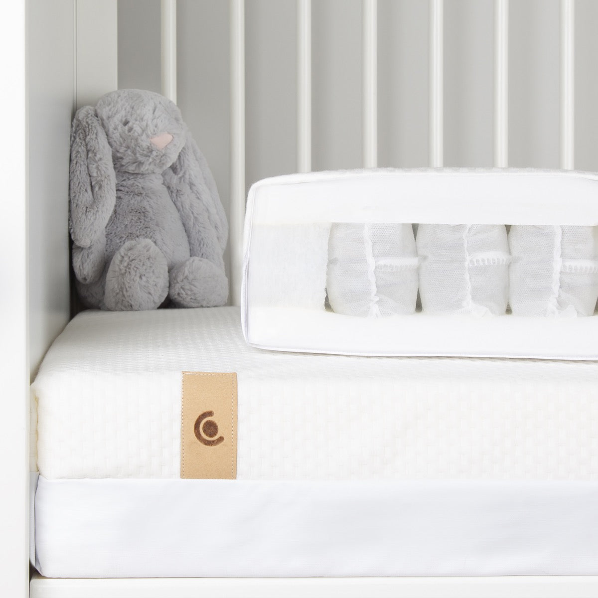 CuddleCo Signature Hypo Allergenic Bamboo Pocket Sprung Cot Mattress 120 x 60cm