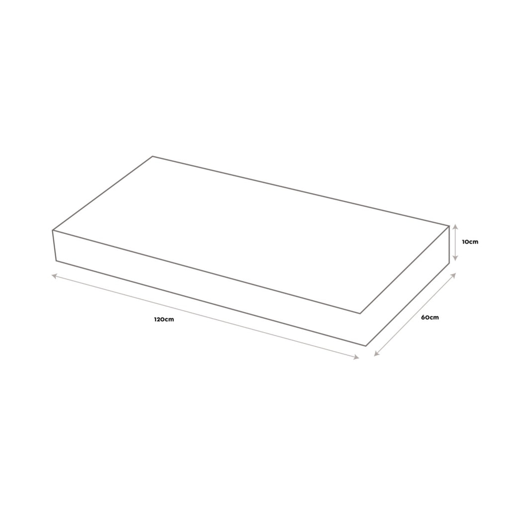 CuddleCo Signature Hypo Allergenic Bamboo Pocket Sprung Cot Mattress 120 x 60cm