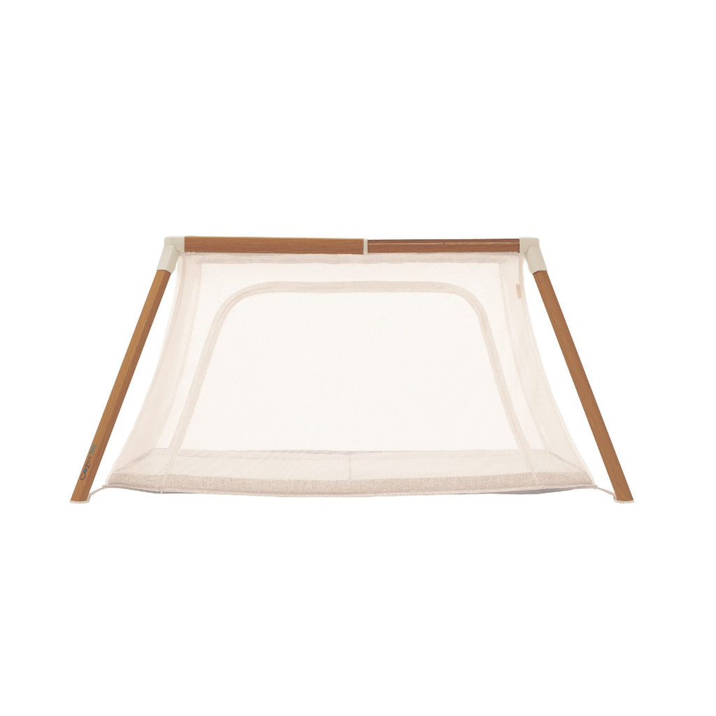 Tutti Bambini CoZee Go 3-in-1 Bassinet, Travel Cot & Playpen - Scandinavian Walnut & Ecru
