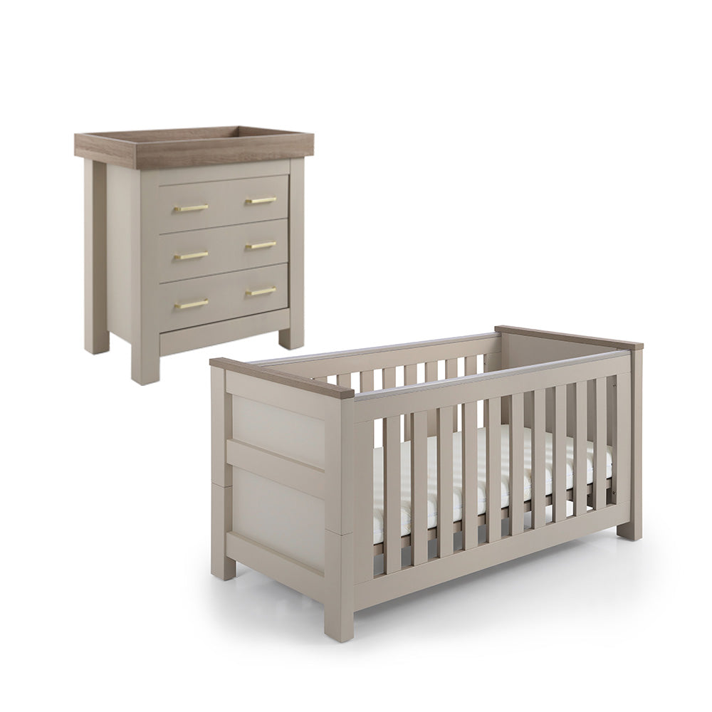 Babystyle Bordeaux 2 Piece Room Set - Oatmeal