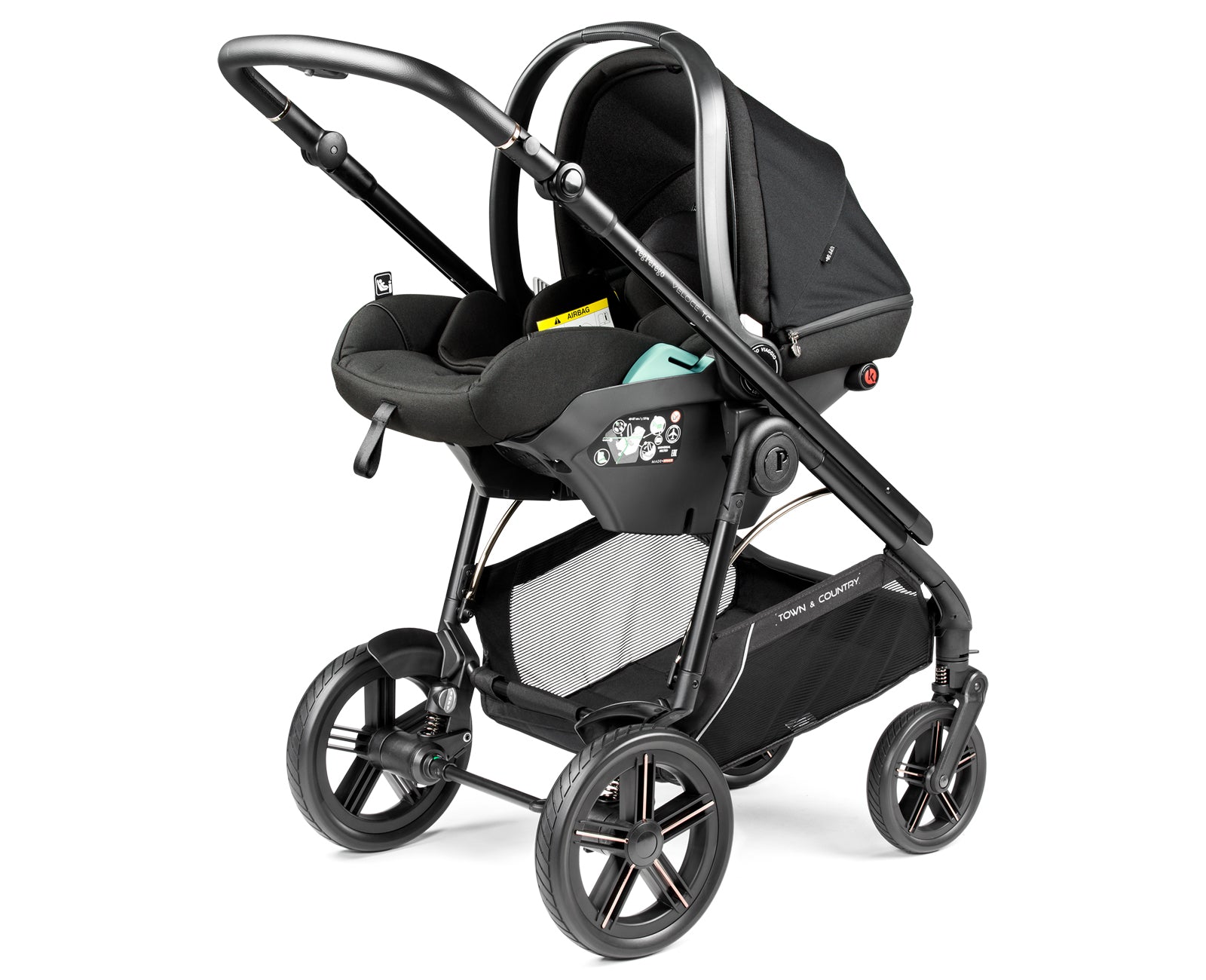 Peg Perego Veloce TC Lite Bundle - True Black